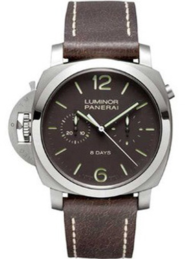 Panerai Luminor 1950 Titanium Tourbillon GMT 47mm Mens watch PAM - Click Image to Close